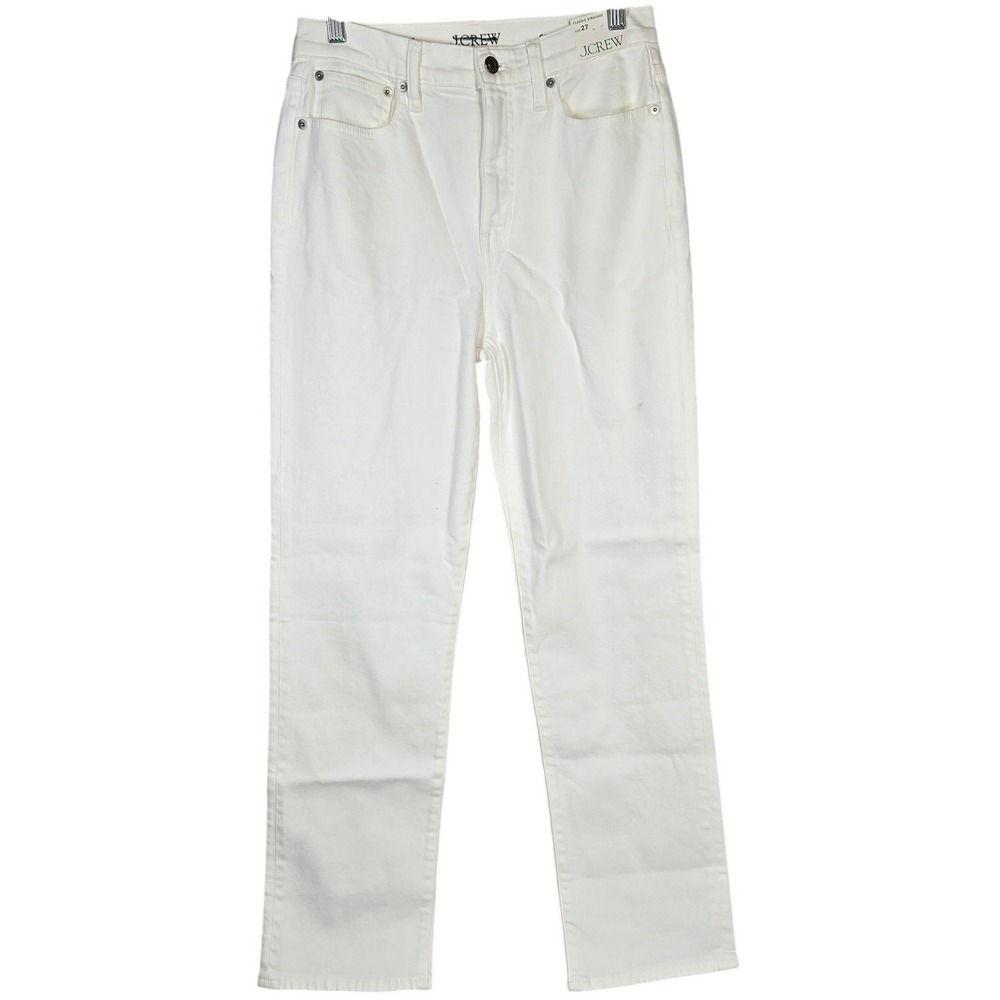 J. Crew Classic straight jean in white 27 NWT